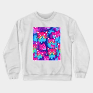 Tie Dye Cat Crewneck Sweatshirt